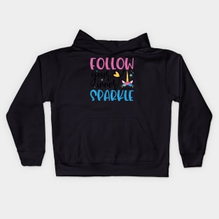 follow your inner sparkle Kids Hoodie